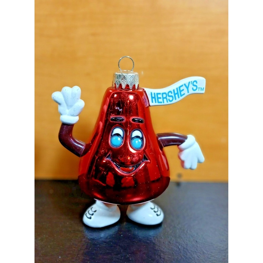 Hershey's Kiss Christmas Ornament Vintage Kurt S Adler  1998 Red  Plastic